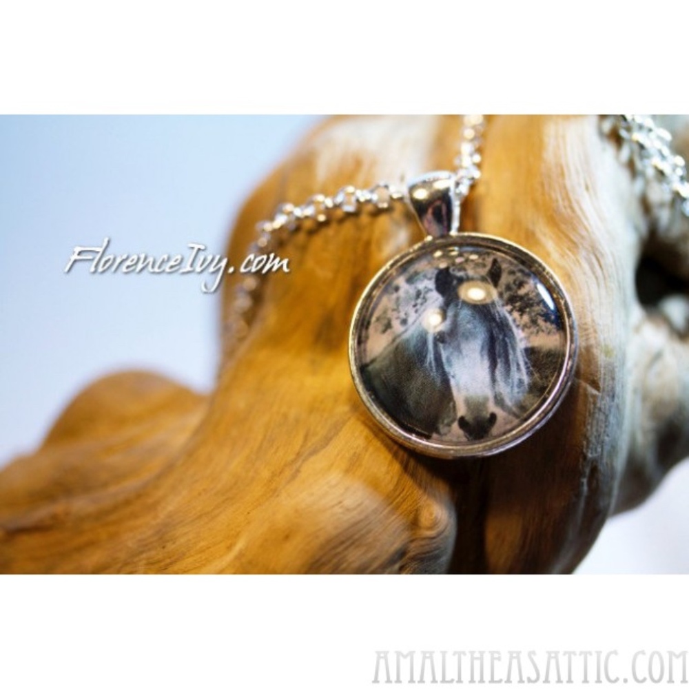 Wild Horse On Vieques Photo Pendant
